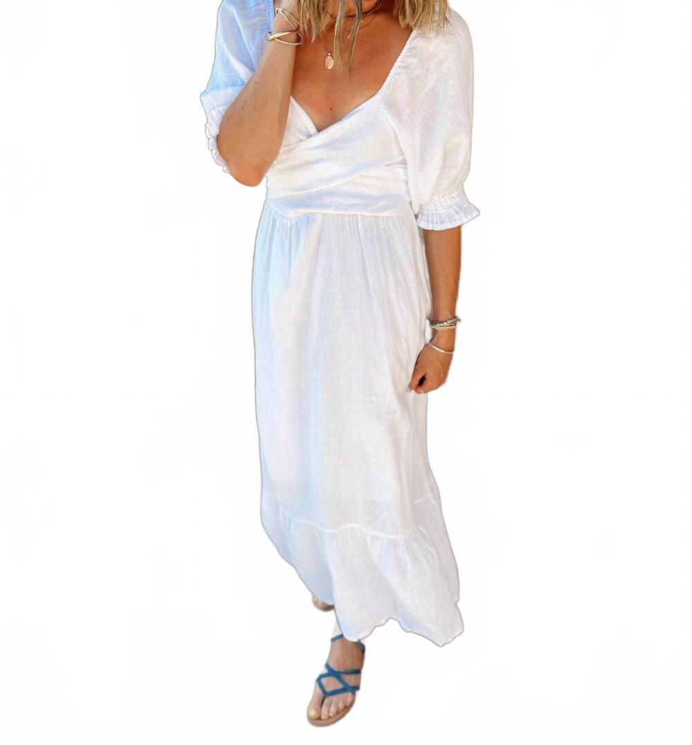 NEW BEACHWOOD THE LABEL savannah dress in blanco